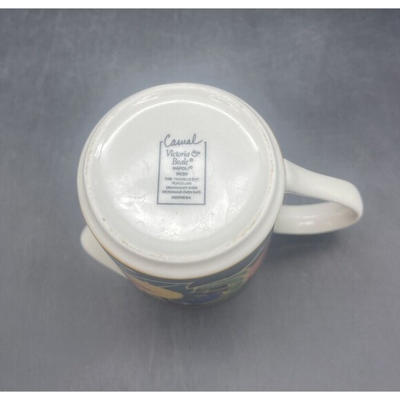 VTG Porcelain Victoria Beale NAPOLI Creamer & Sugar Bowl 9030 - Picture 8 of 13